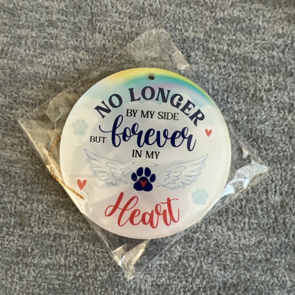 Ornament Forever Loved Pet In Memory Christmas Gift Exchange Tree Decor New